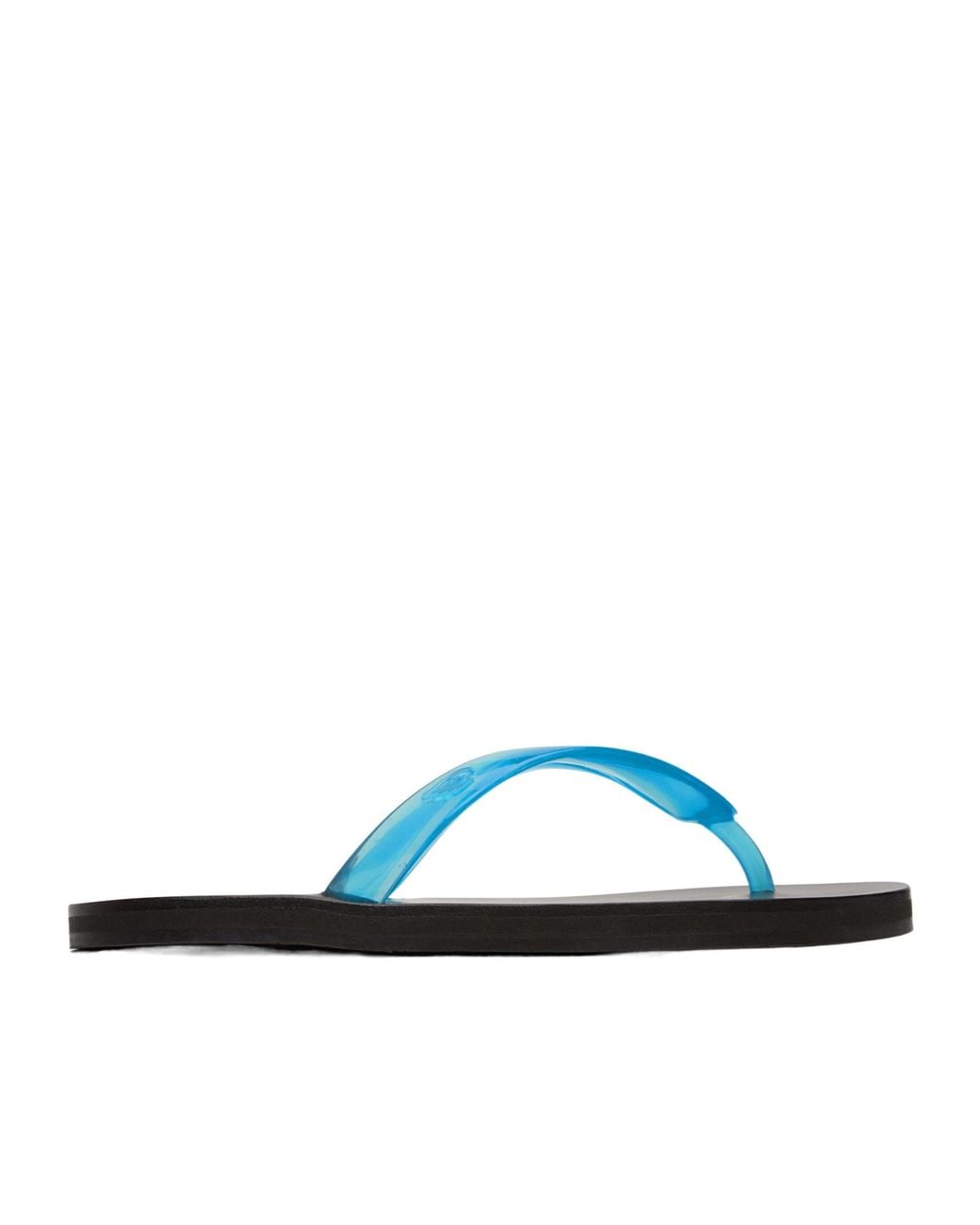 Ancient Greek Sandals Blue Saionara Jelly Flip-Flops