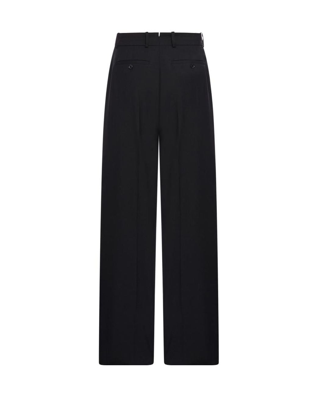 McQueen Black Straight-Leg Tailored Pants for men