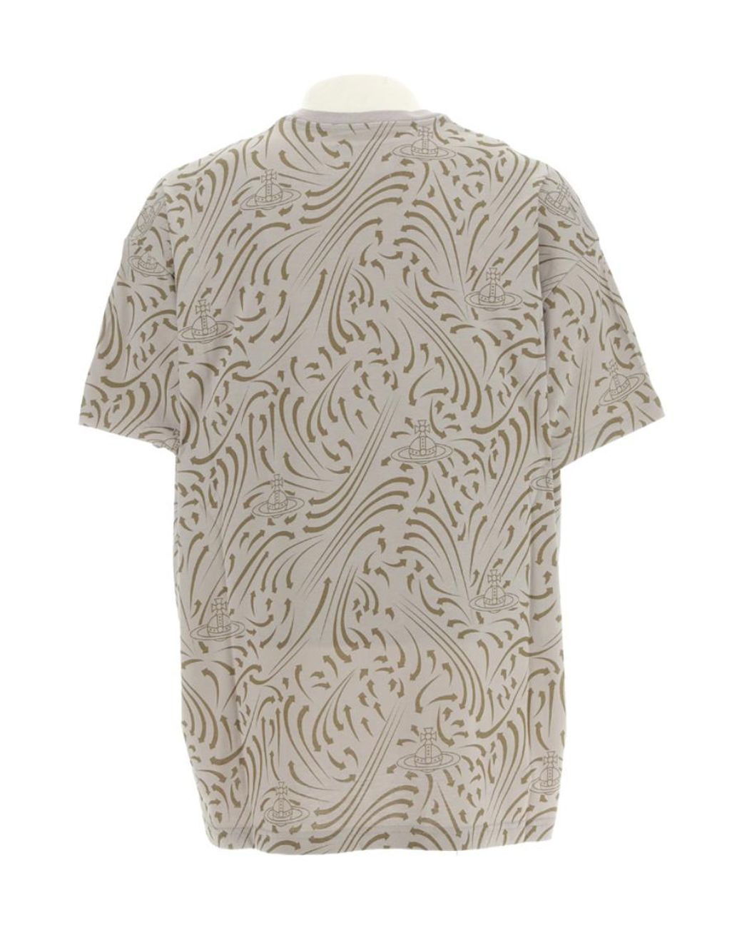 Vivienne Westwood Gray Graphic-Printed Crewneck T-Shirt for men