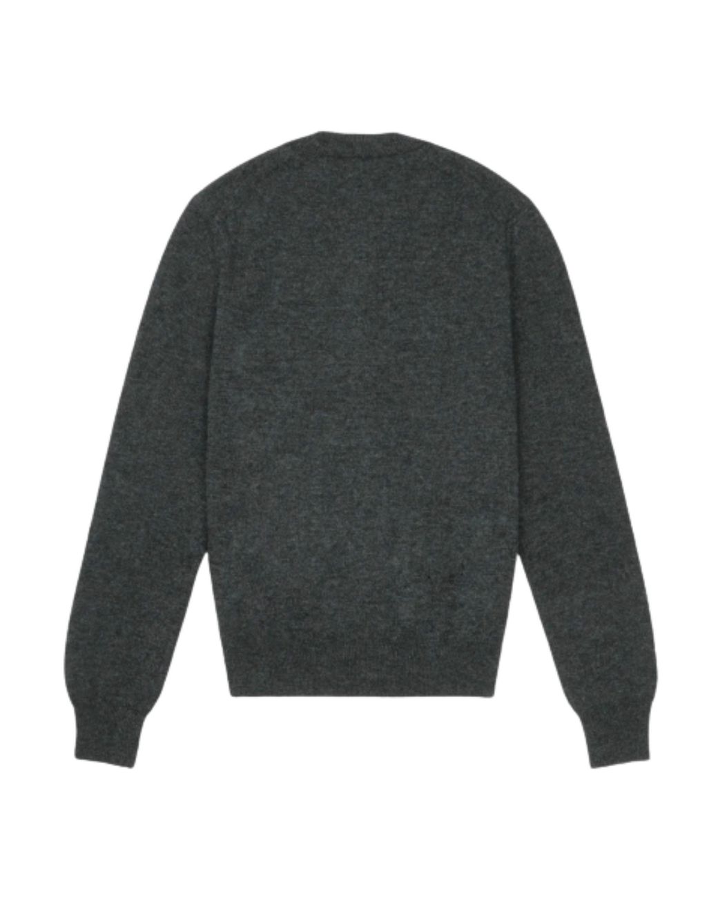 COMME DES GARÇONS PLAY Gray Heart-Patterned Cardigan for men
