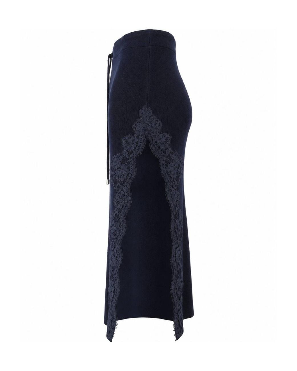 Ermanno Scervino Blue Drawstring Skirt