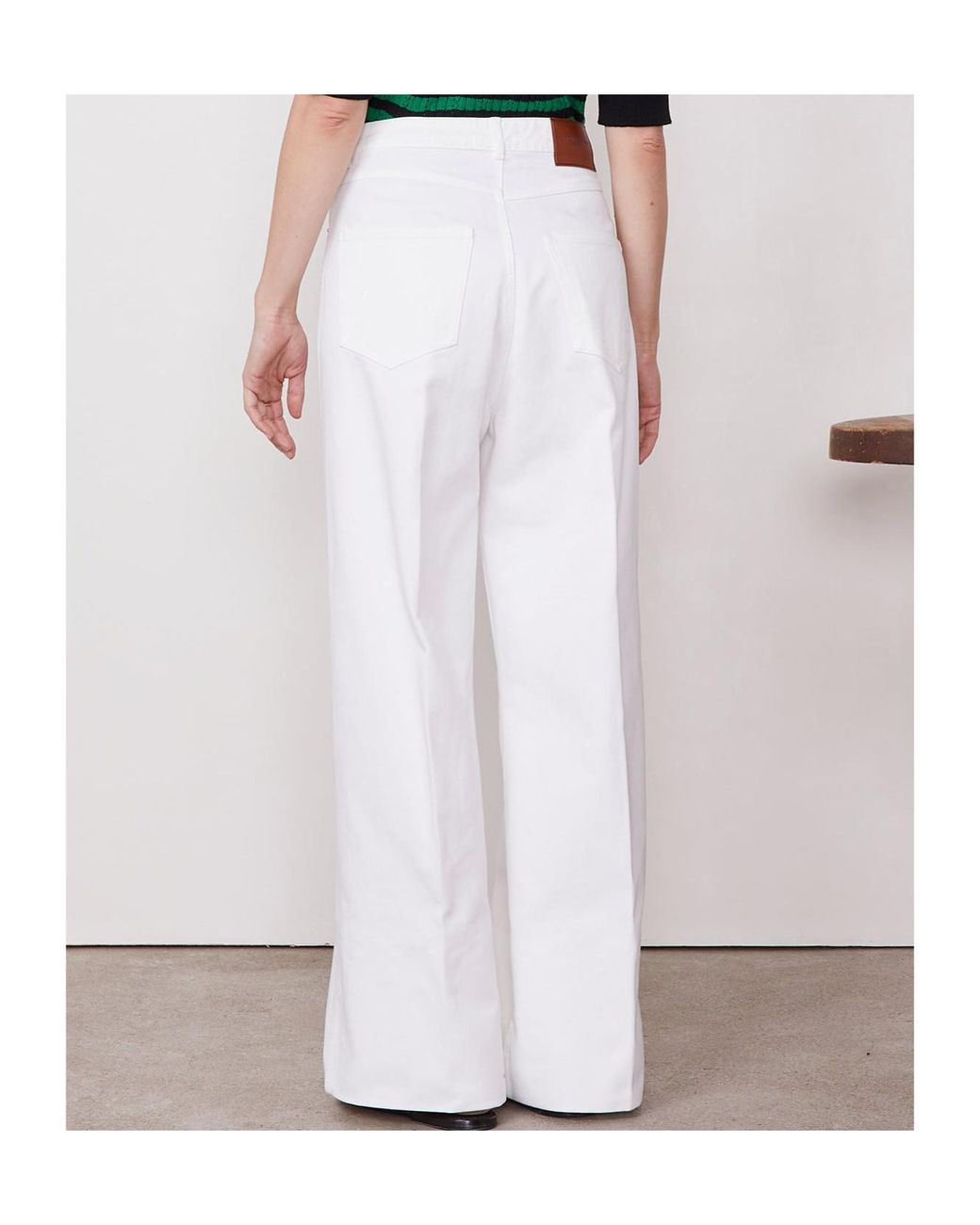 Officine Generale White Ginger 5Pkt Cotton Denim Clothing