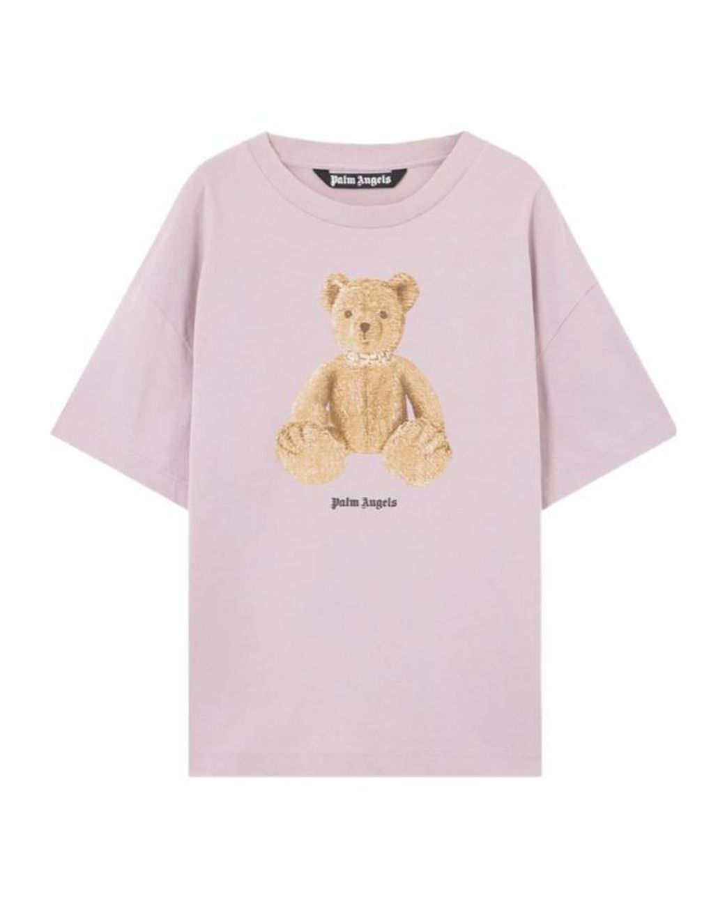 Palm Angels Pink Bear Graphic T-Shirt for men