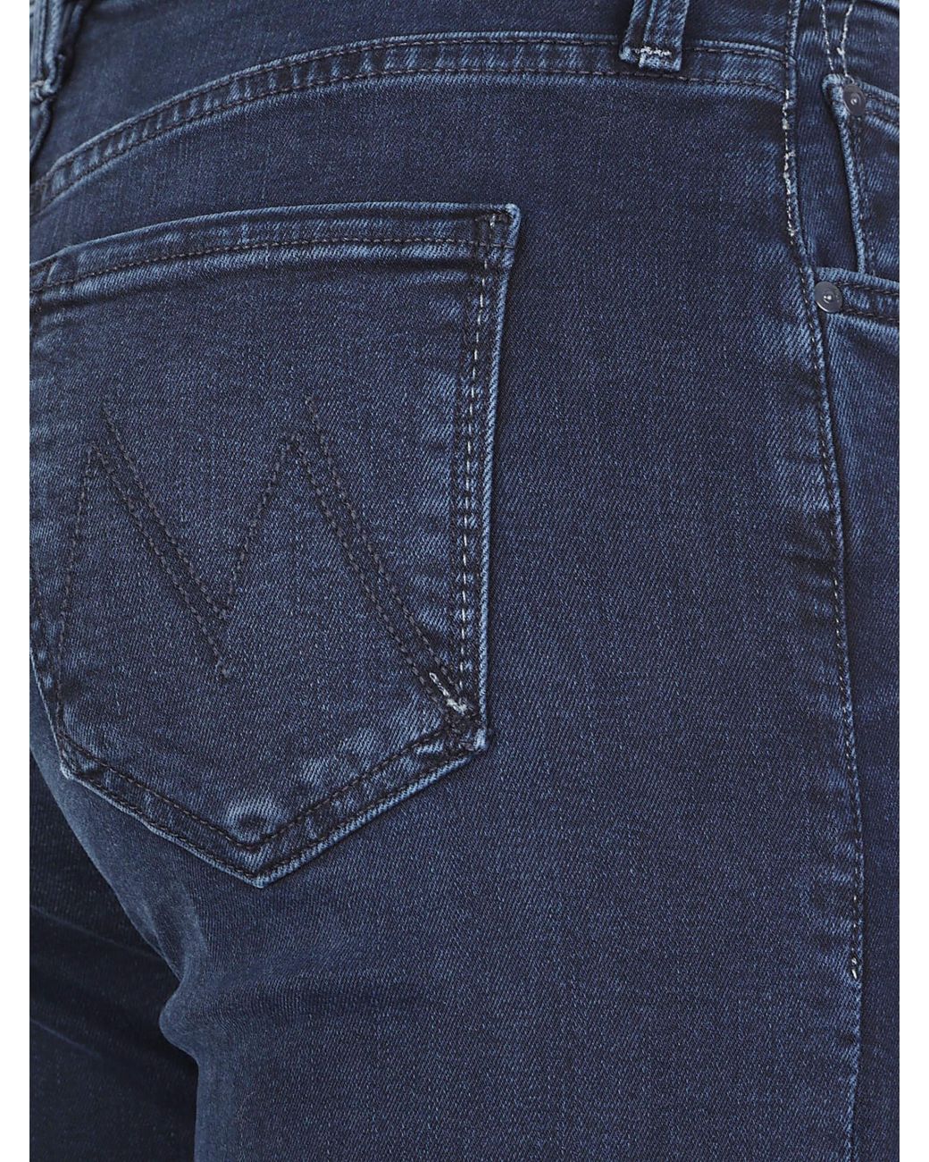 Mother Blue The Mid Rise Rambler Zip Ankle Jeans