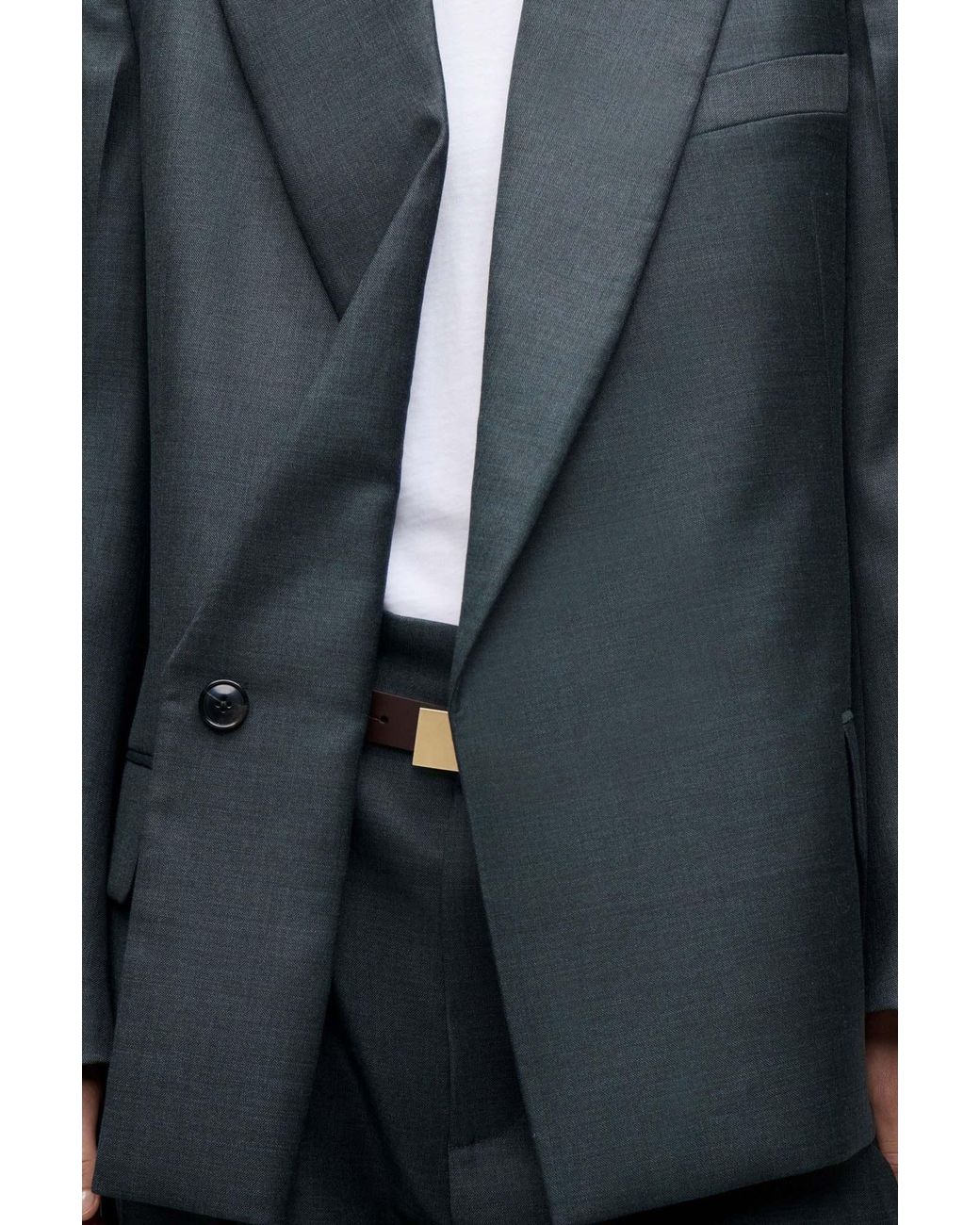 Victoria Beckham Black Layered Tailored Blazer