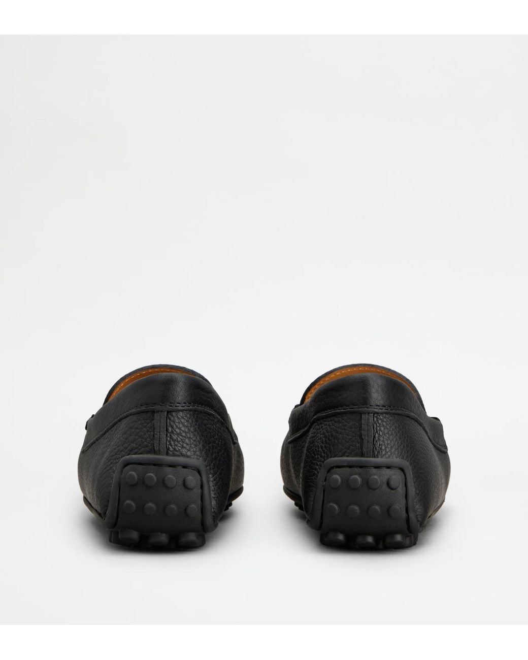 Tod's Black Round-Toe Loafers