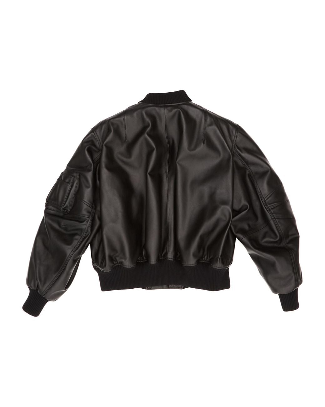 The Attico Black The Oversized Bomber Jacket