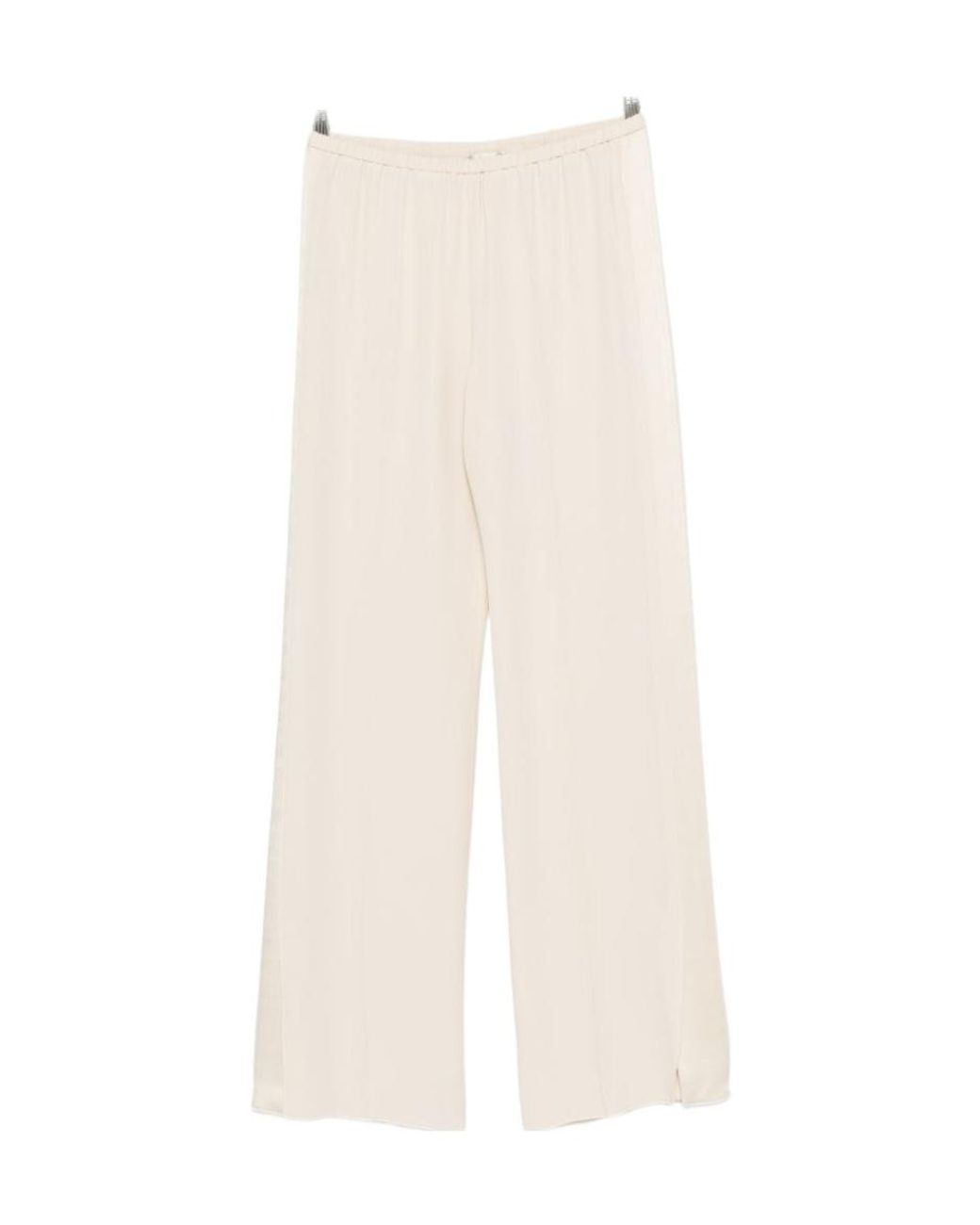 Forte_forte White Elasticated Trousers