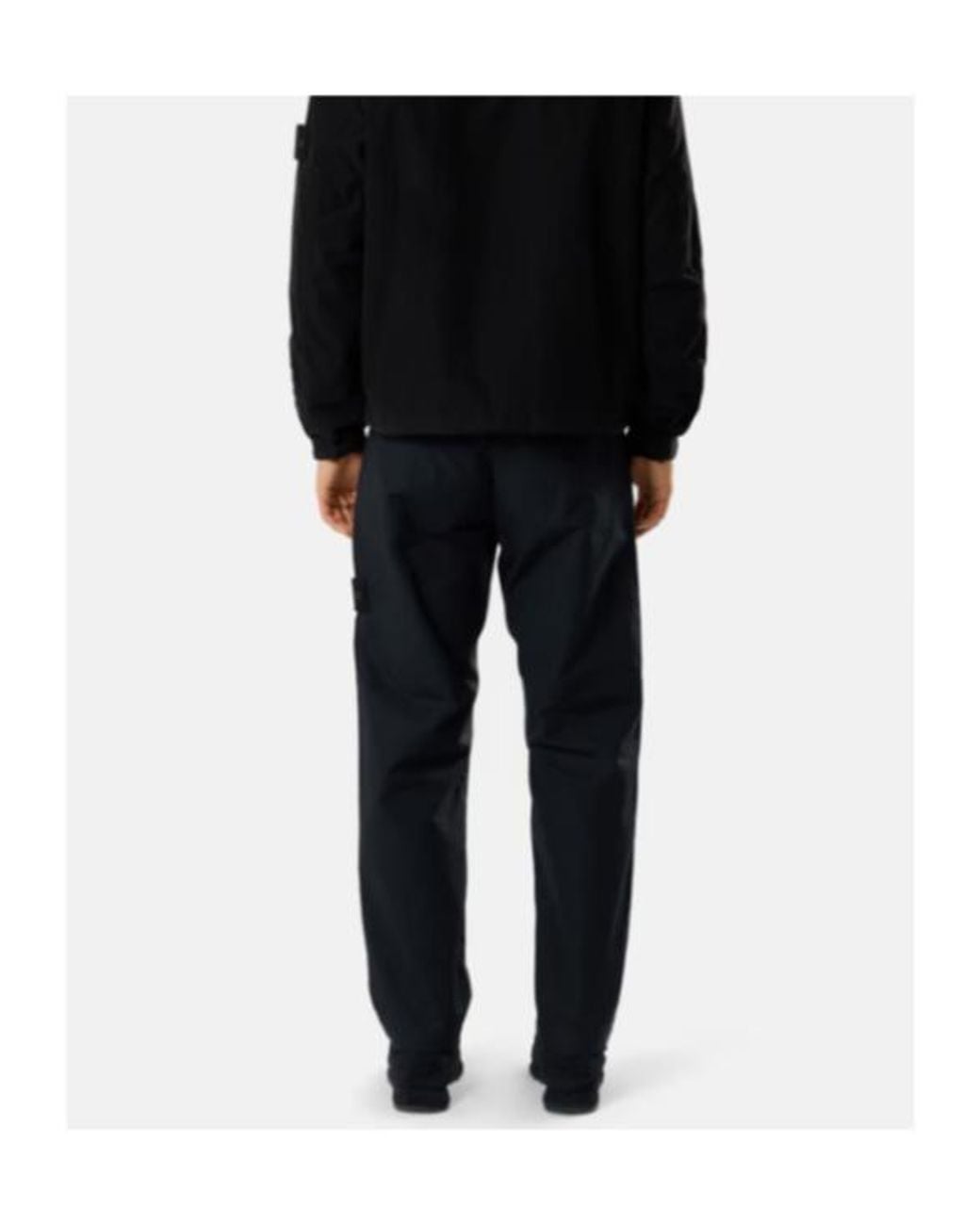 Stone Island Blue Regular Logo Patch Pants for men