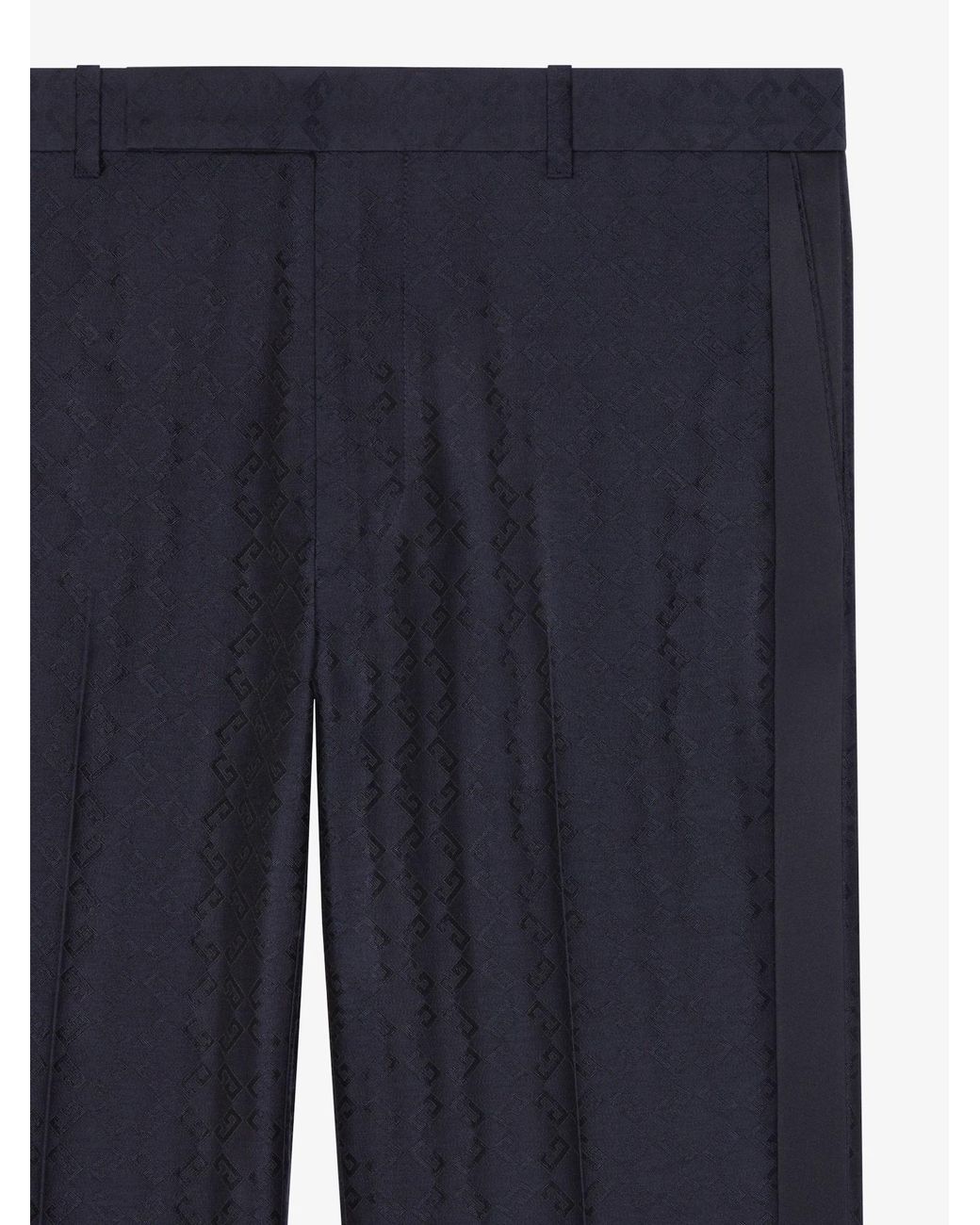 Givenchy Blue Monogram Slim-Fit Pants for men