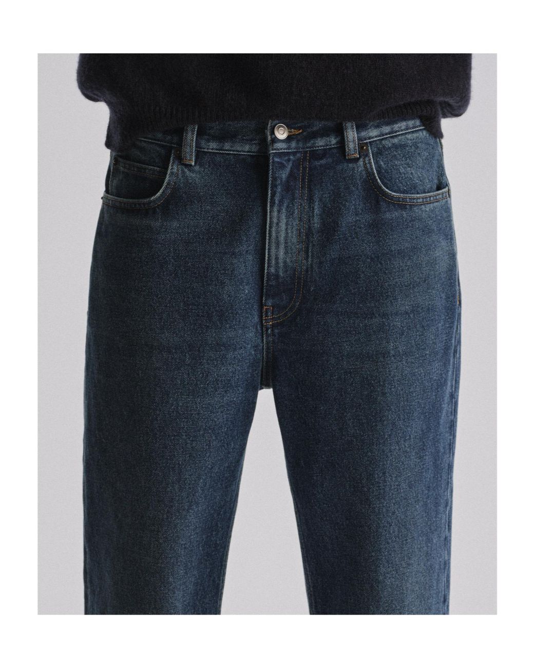 The Row Blue Vanya Straight-Leg Jeans for men