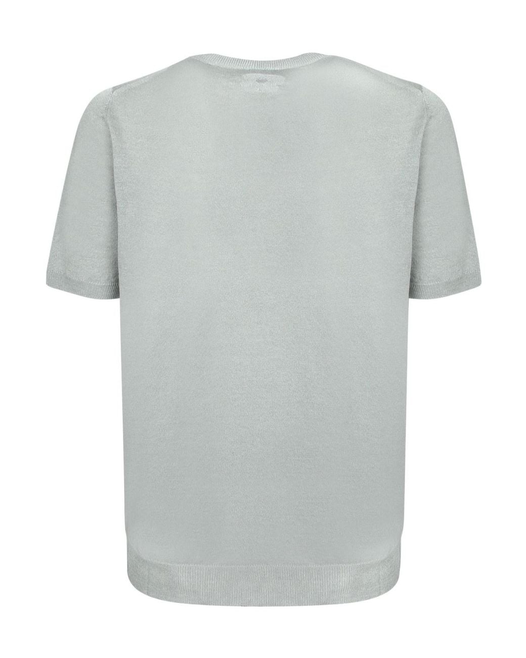 Lardini Gray Crewneck T-Shirt for men