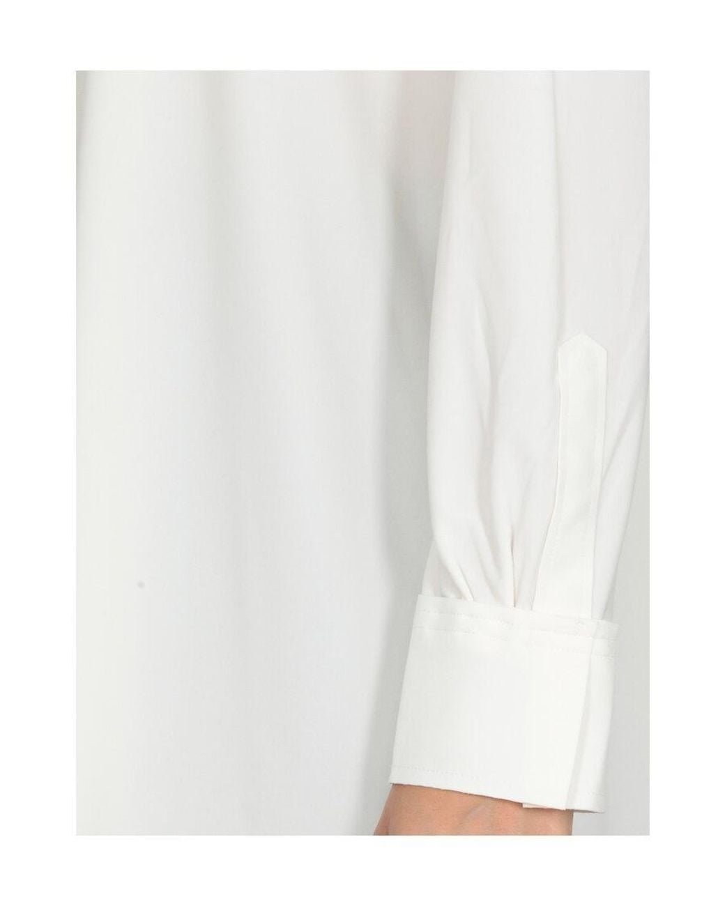 Norma Kamali White Boyfriend Nk Collared Shirt