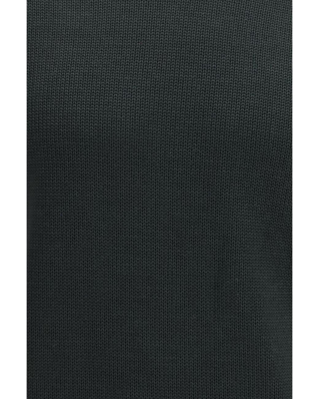 Roberto Collina Black Ribbed Turtleneck Knitted Sweater for men