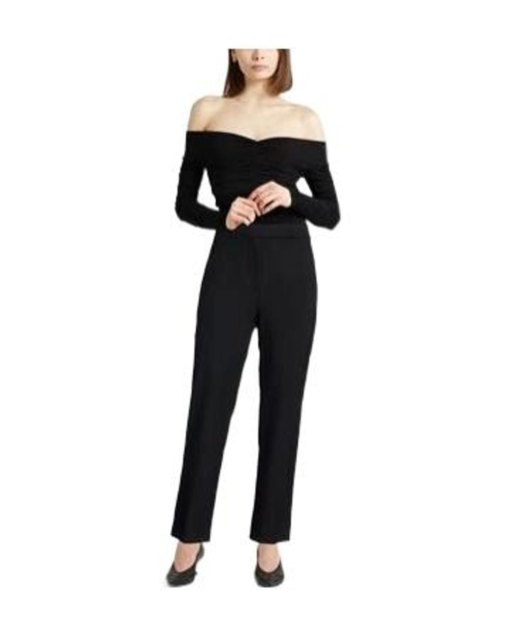 Max Mara Black High-Waisted Slim Tapered Pants