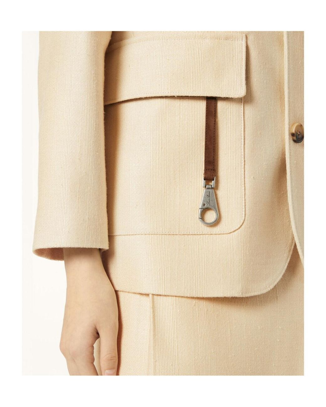 Loro Piana Natural Long-Sleeved Casual Jacket
