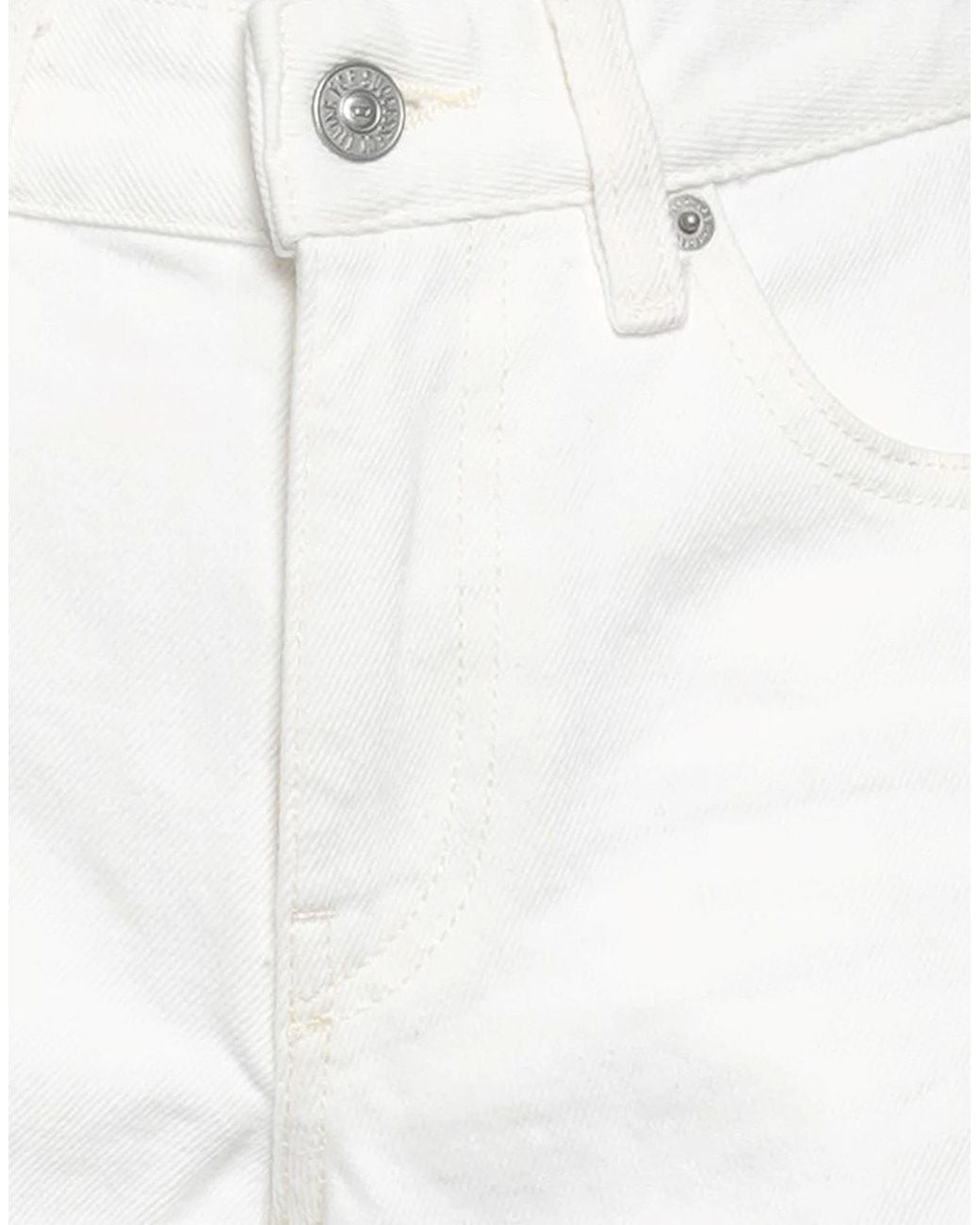DIESEL White Multicoloured Denim Shorts
