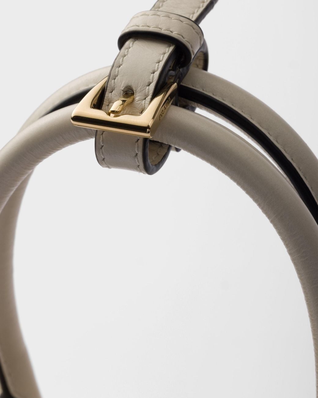 Prada Natural Bonnie Leather Mini Handbag