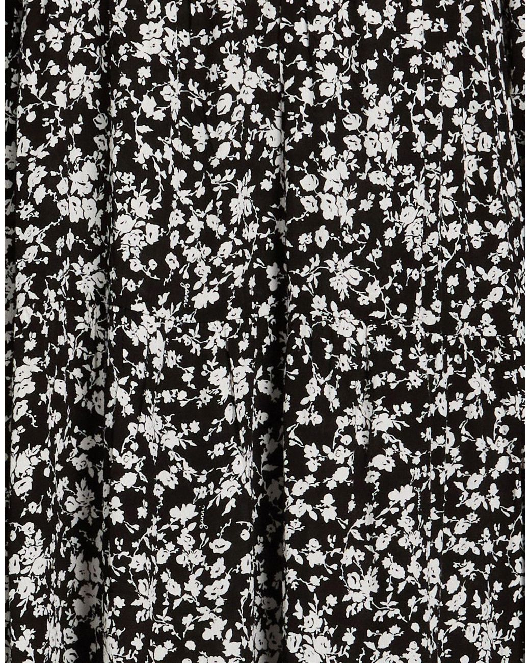 Ganni Gray Floral Pattern Dress