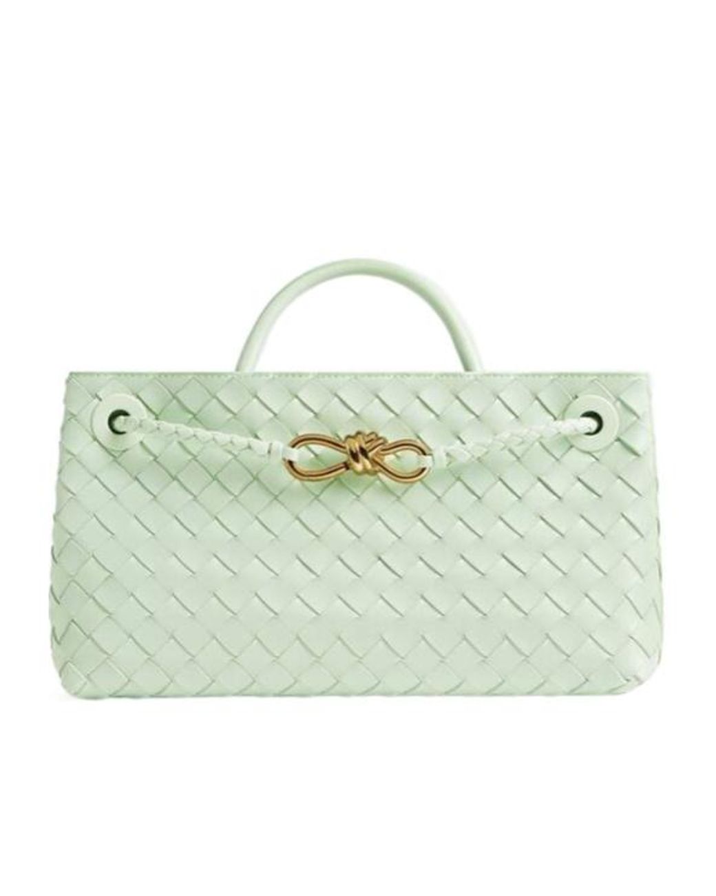 Bottega Veneta Green Trumpet Woven Shoulder Bag