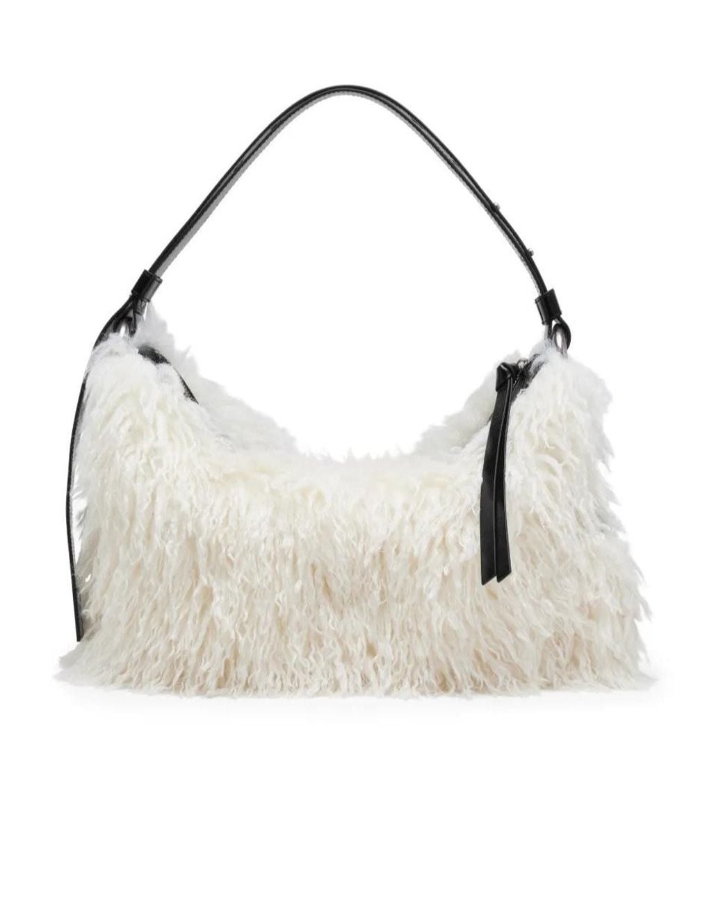 Marc Jacobs Gray The Juliette Fur Hobo Shoulder Bag
