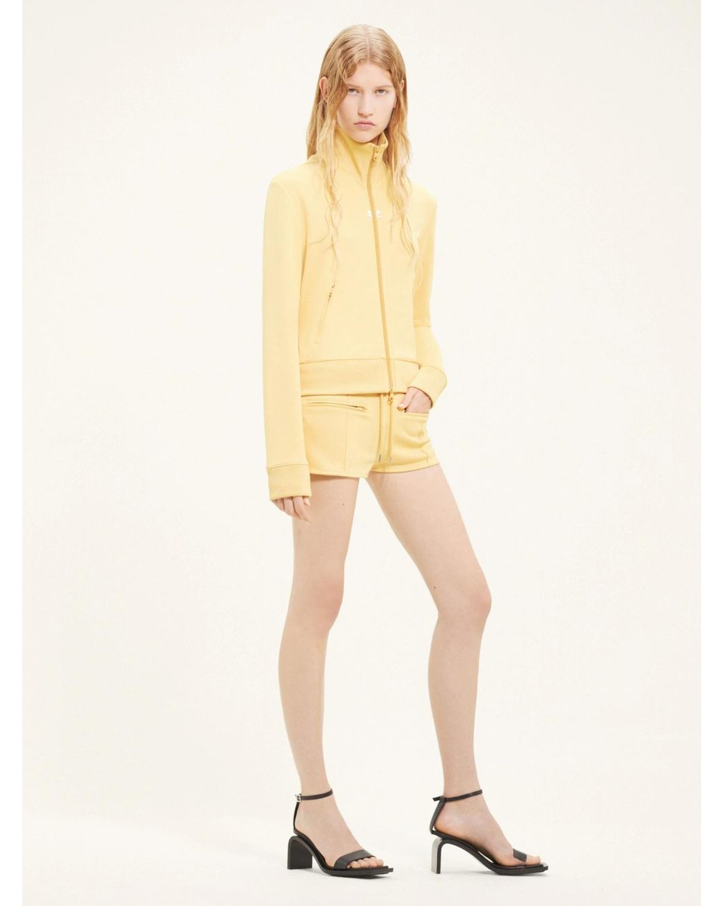 Courreges Natural Drawstring Shorts