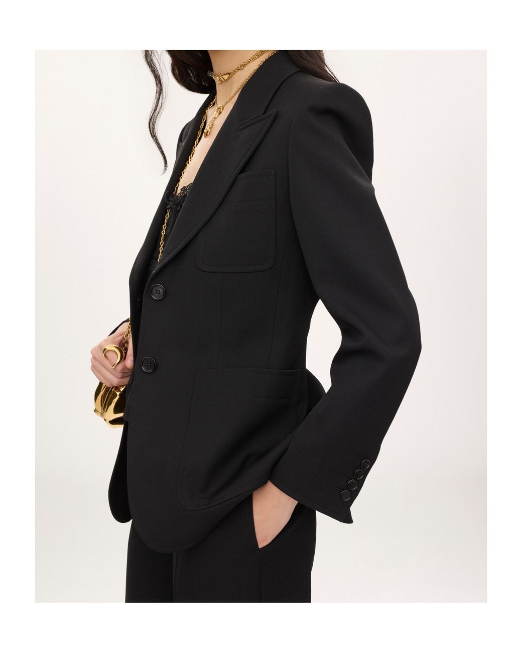 Chloé Black Chloé Single-Breasted Blazer