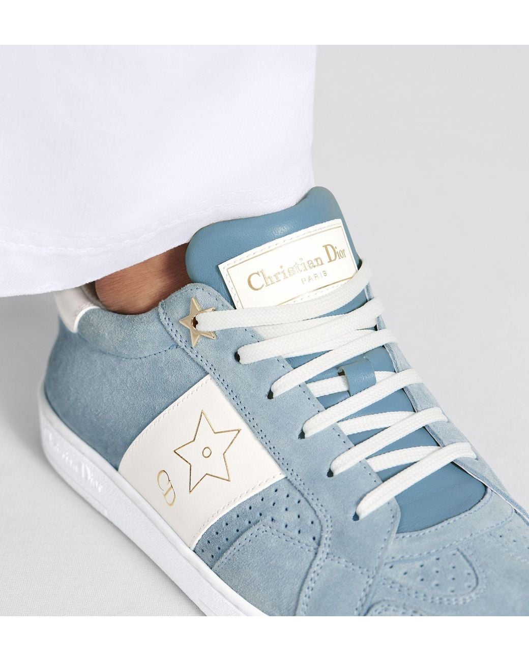 Dior Blue Star Low-Top Sneakers