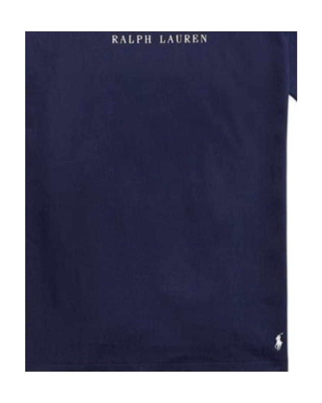 Polo Ralph Lauren Blue Logo Short-Sleeved T-Shirt for men