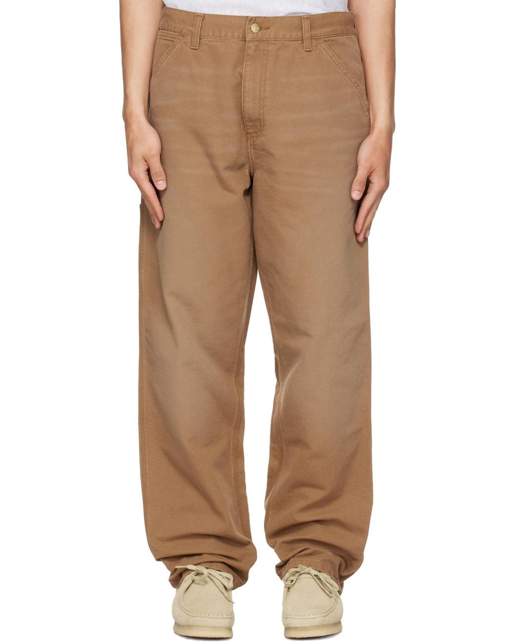 Carhartt Natural Patch Detail Trousers for men