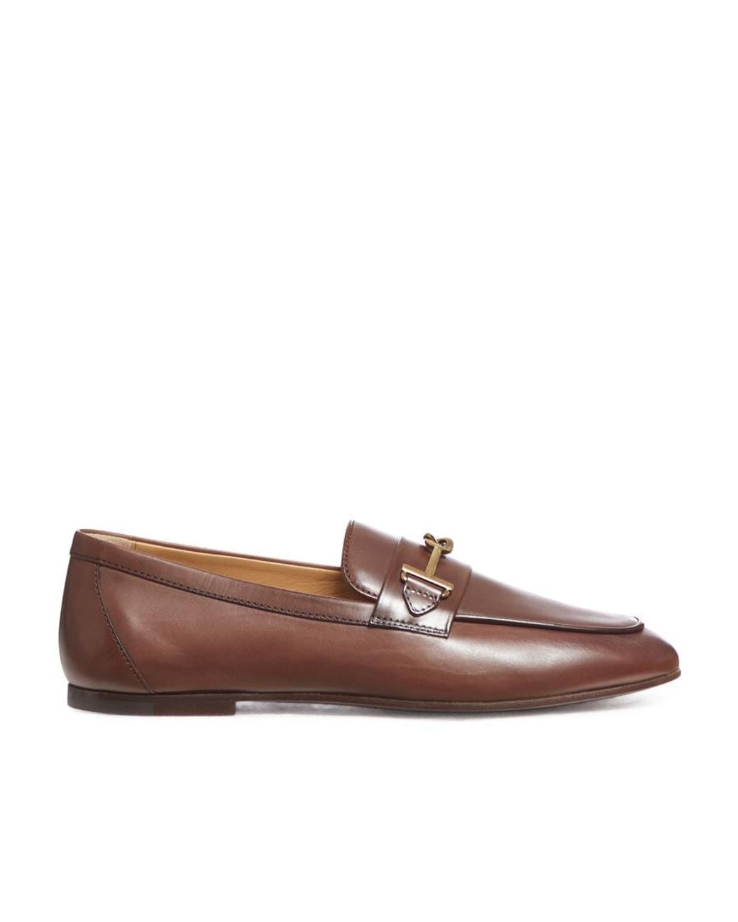 Tod's Brown Double-T Loafers