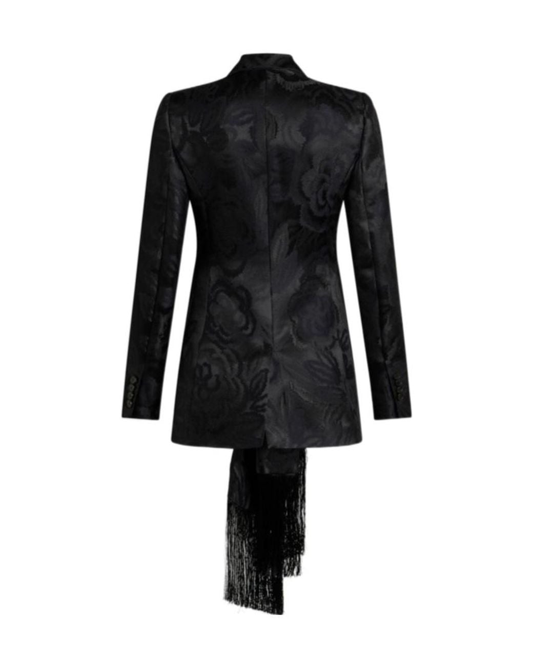 Etro Black Scarf-Detailed Jacket