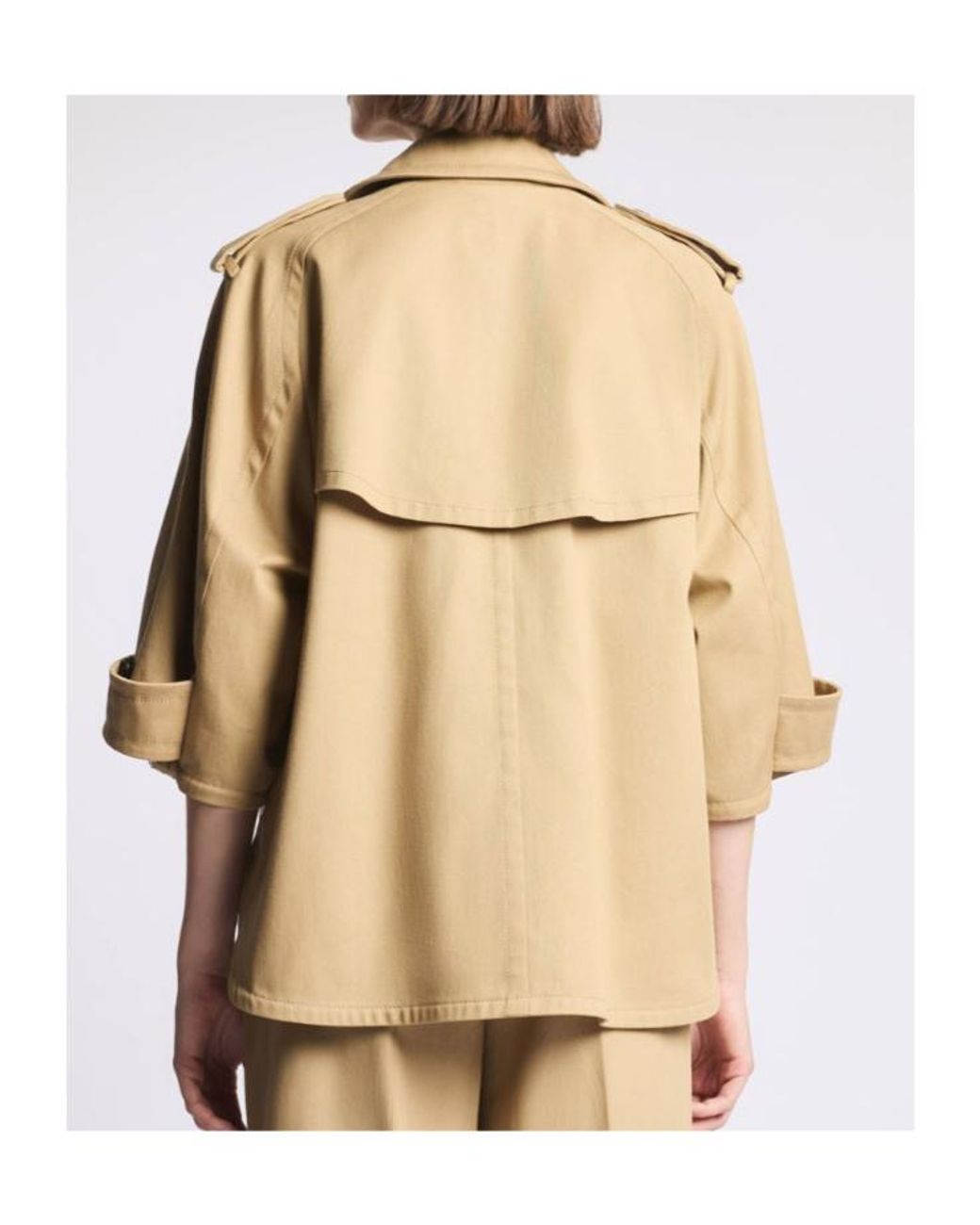 Fay Natural Short Double-Breasted Jacket