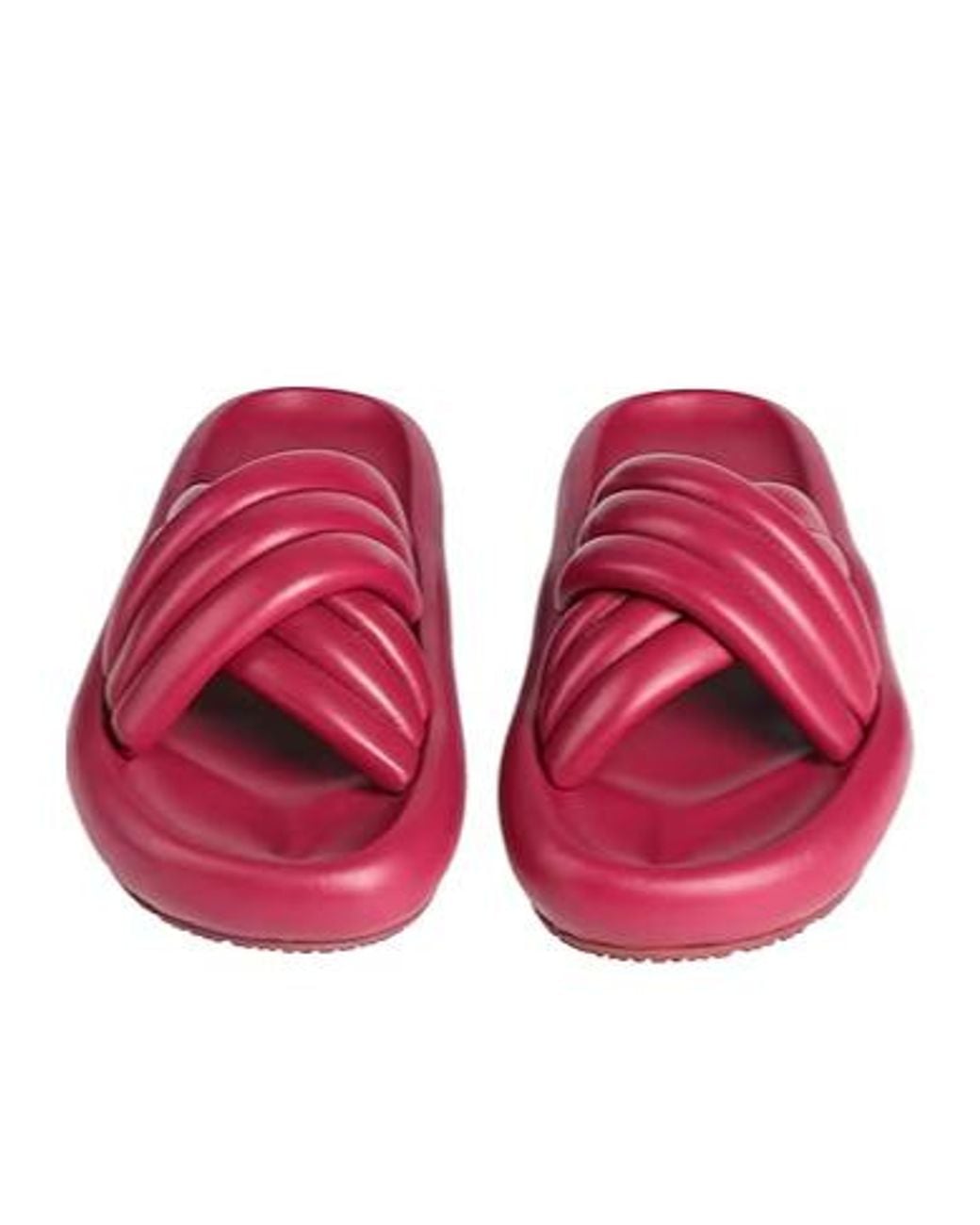 Isabel Marant Red Minimalist Roundtoe Sandals