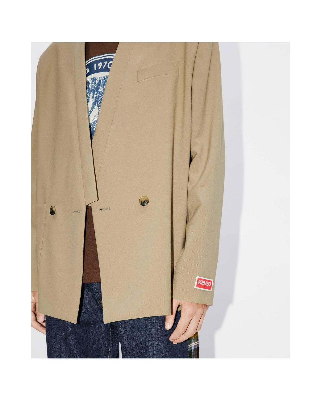 KENZO Natural Tailored Kimono Jacket for men