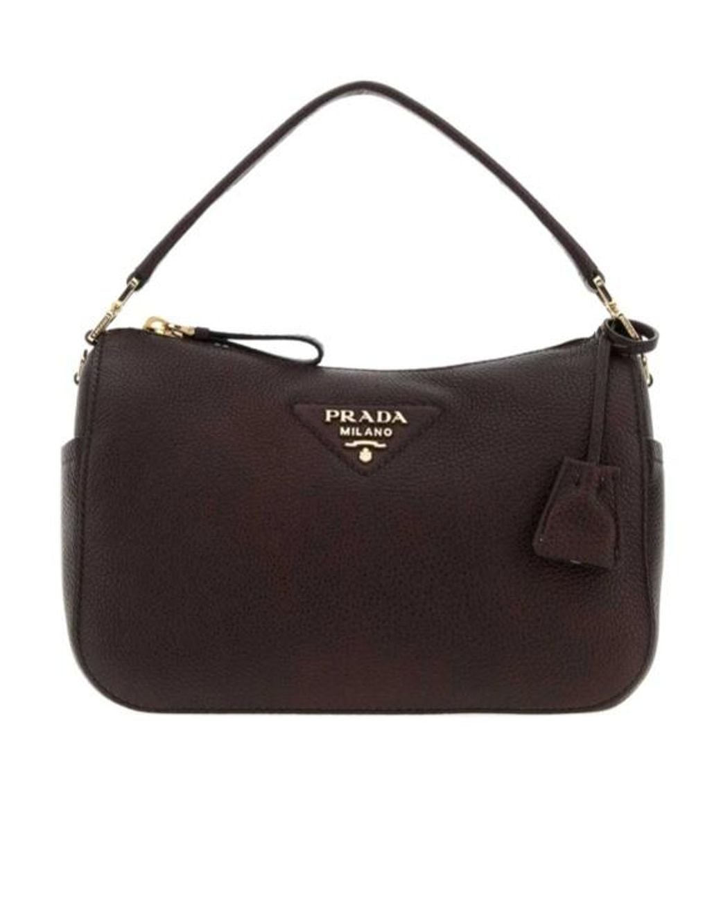 Prada Black Pelle Small Shoulder Bag