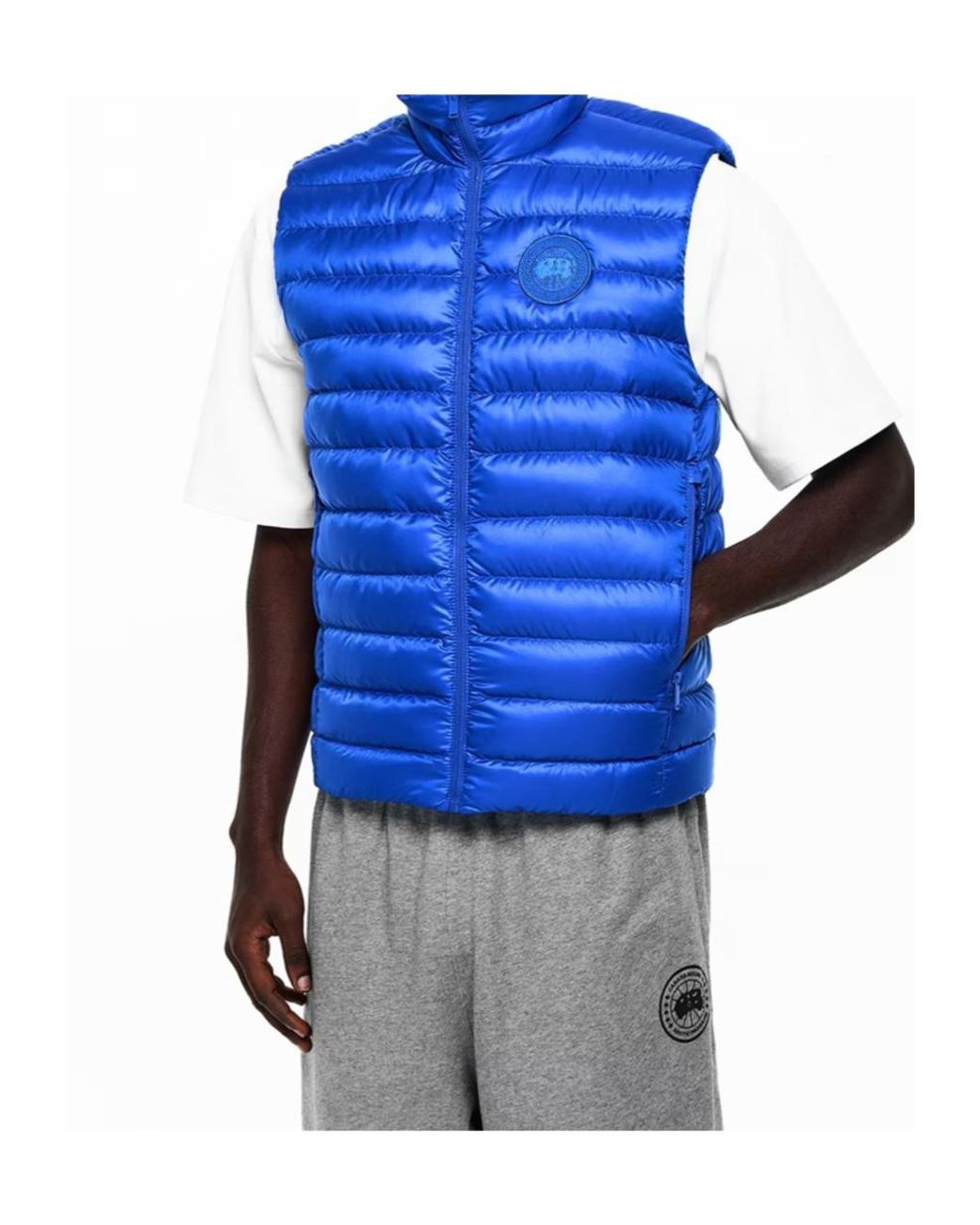 Canada Goose Blue Logo Patch Vest for men