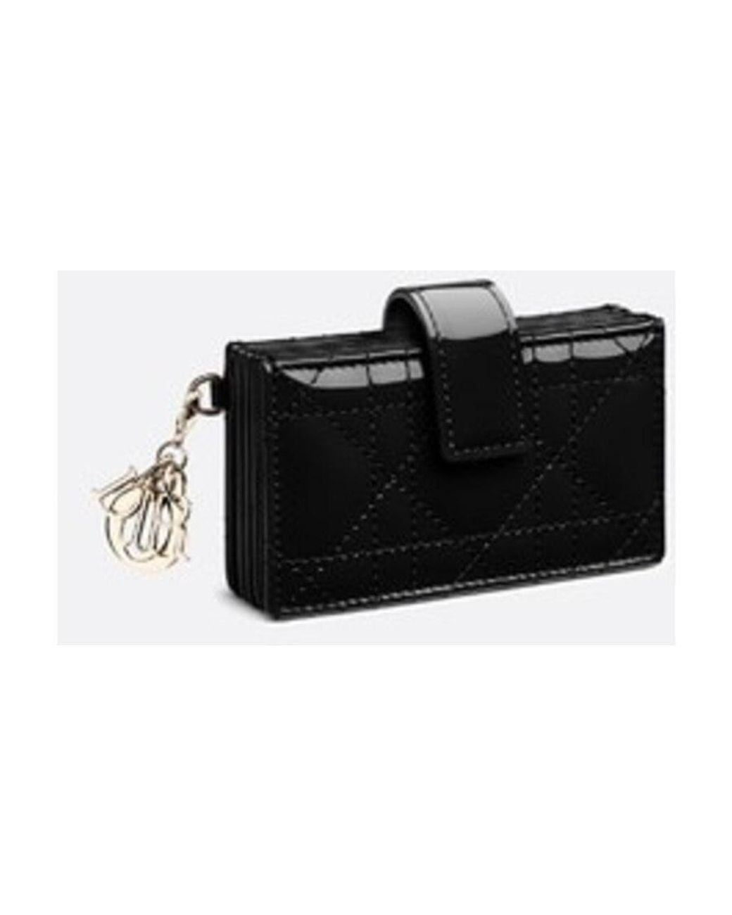 Dior Black Lady Jasmine Card Holder