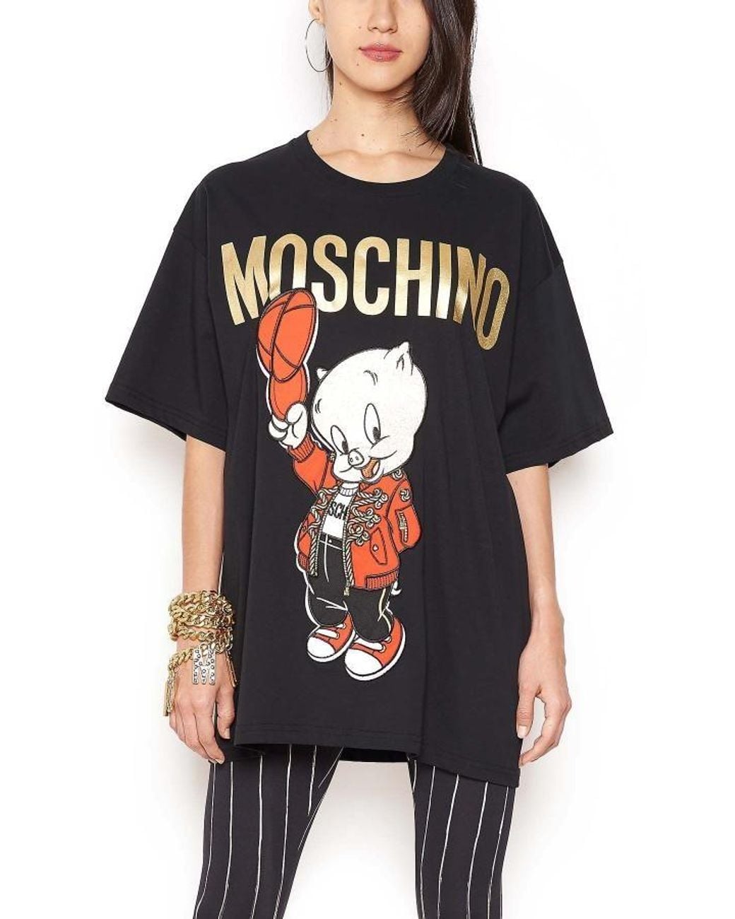 Moschino Black Open-Necked Shirt