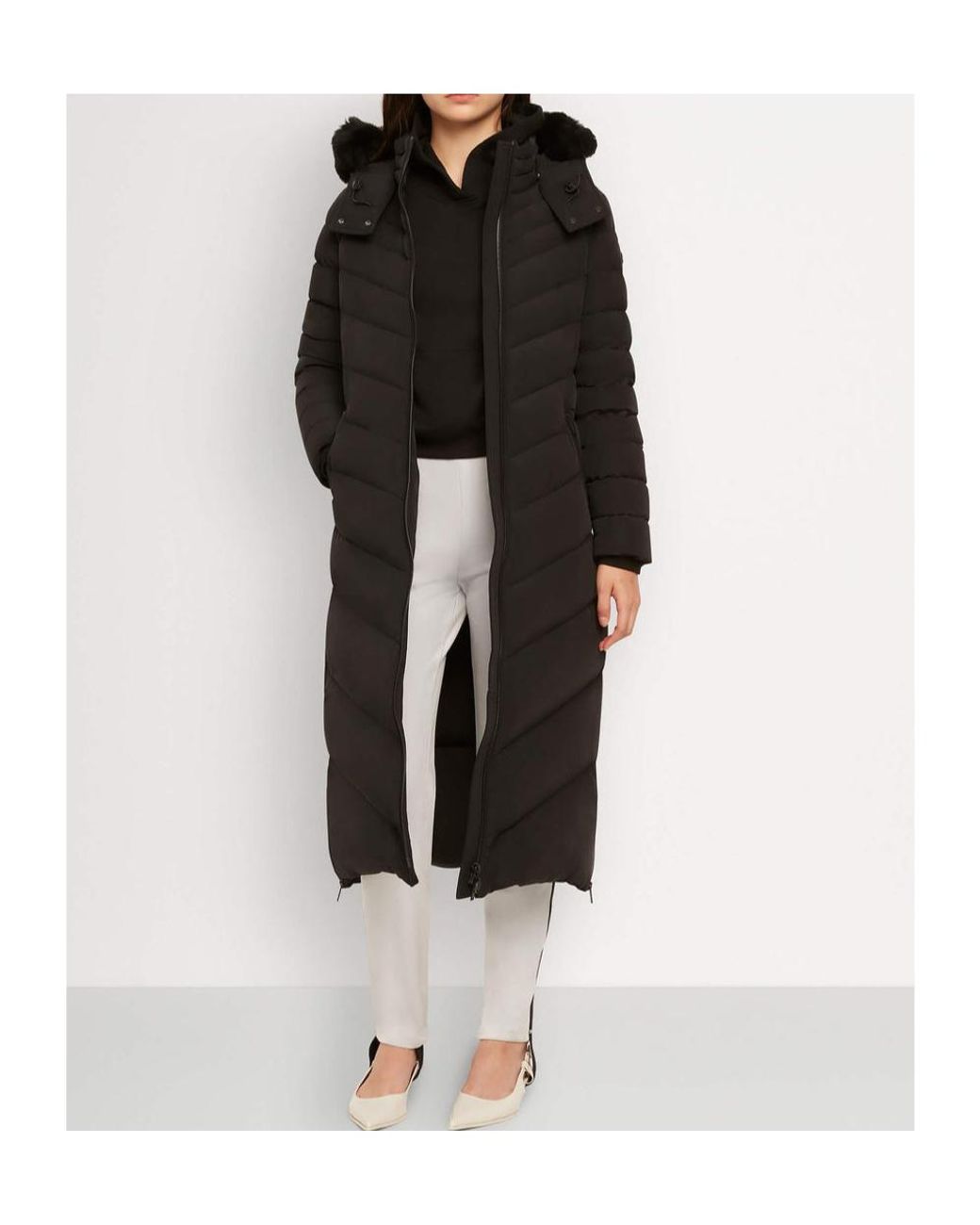 Moose Knuckles Gray Hooded Puffer Parka