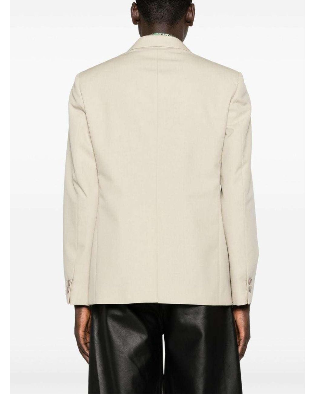 Fendi Natural Single Breasted Tailored Blazer for men