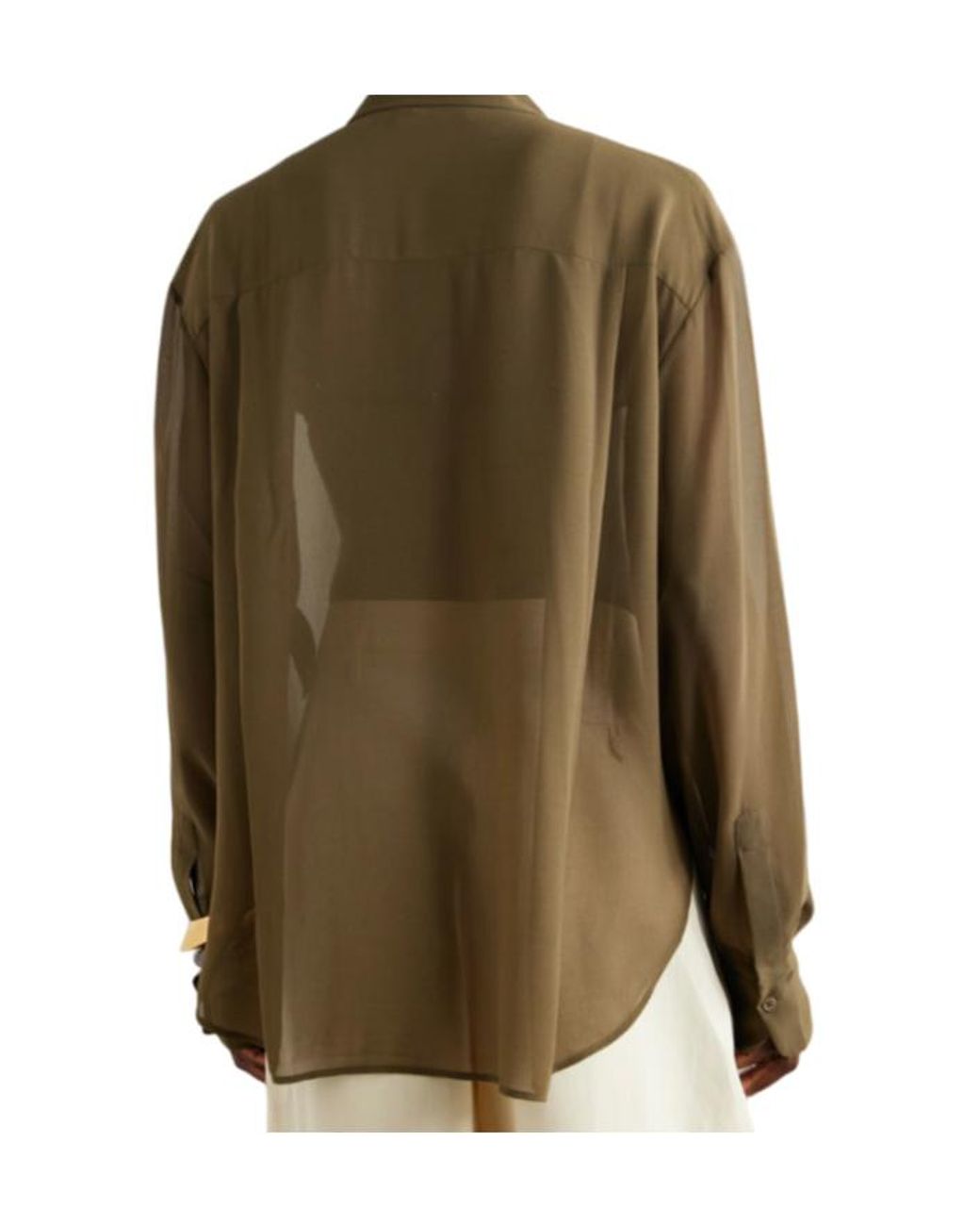 Frankie Shop Green Peri Shirt