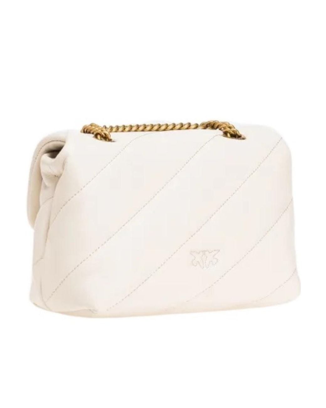 Pinko Natural Love Puff Quilted Mini Shoulder Bag