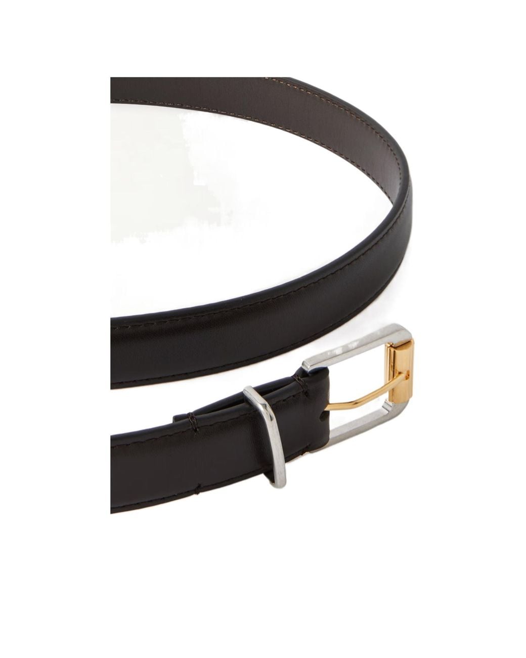 The Row White Leather Belt