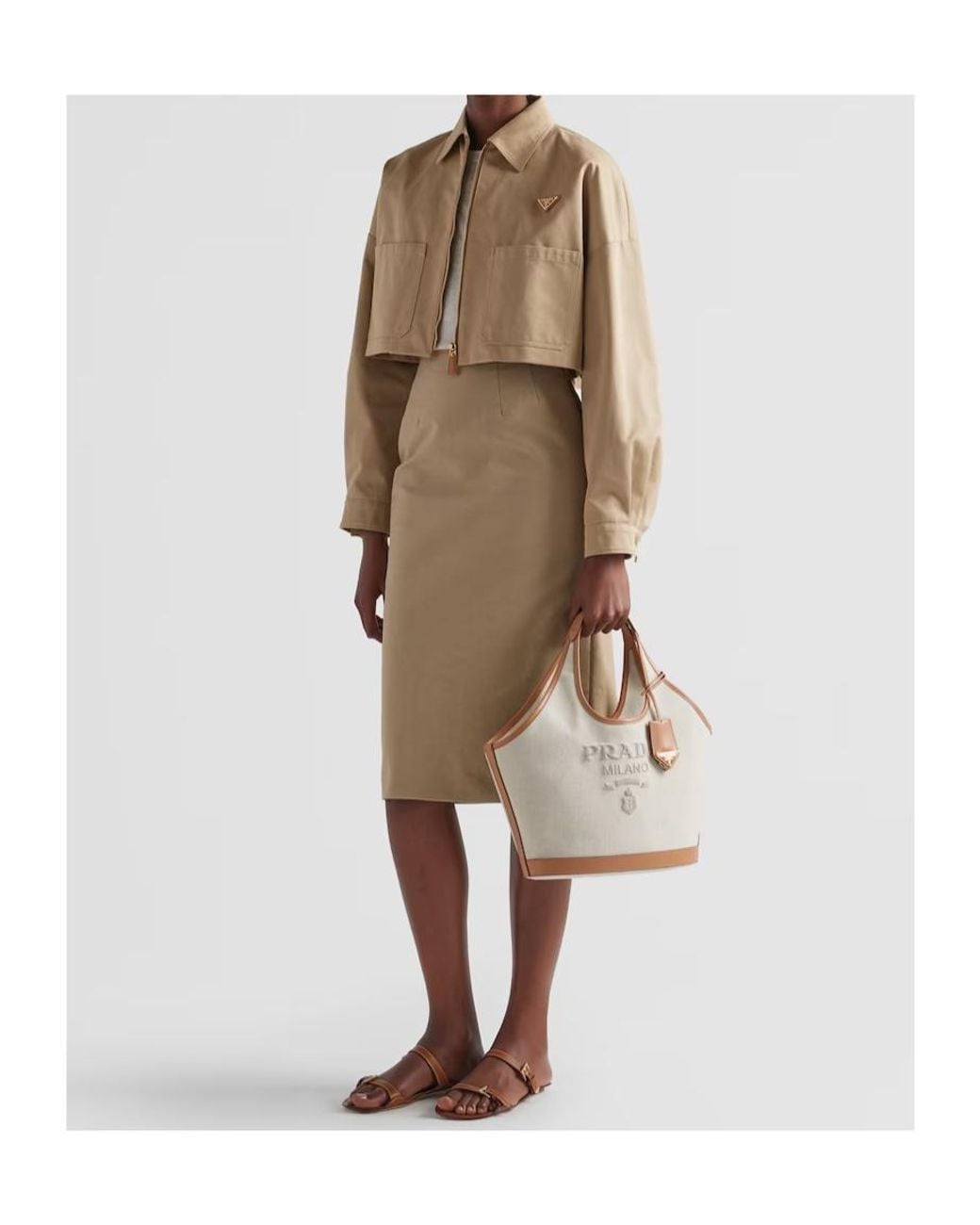 Prada Natural Chino Blouson Jacket