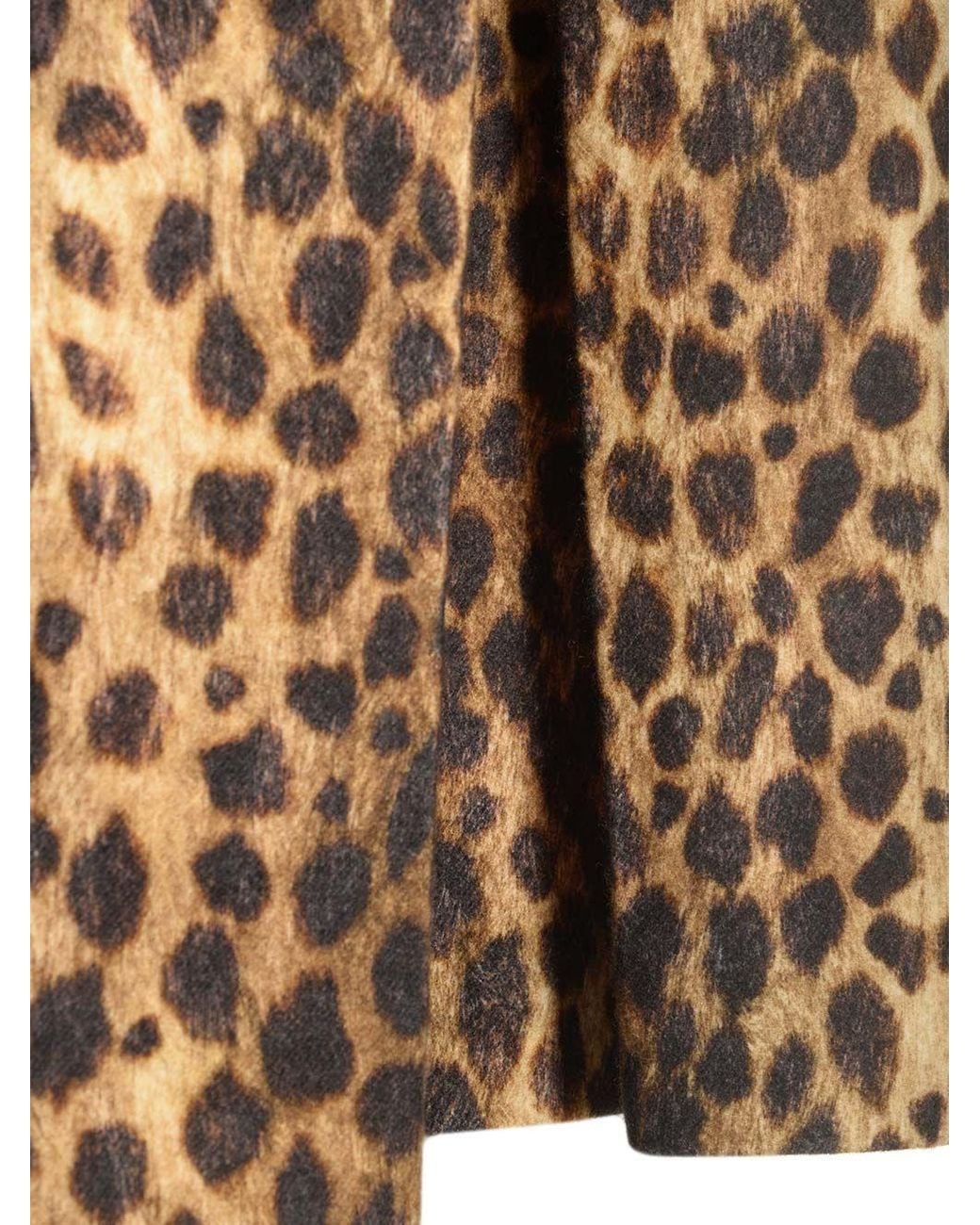 Valentino Natural Jaguar Spots Leopard Printed Coat