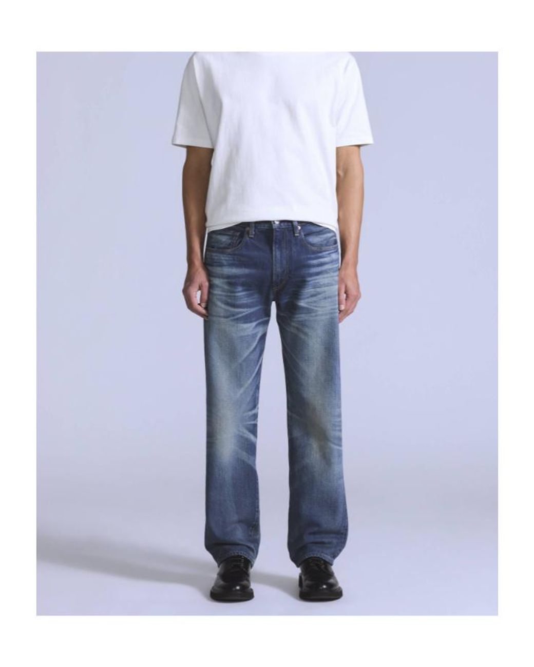 Levi's Blue Logo-Patch Jeans for men