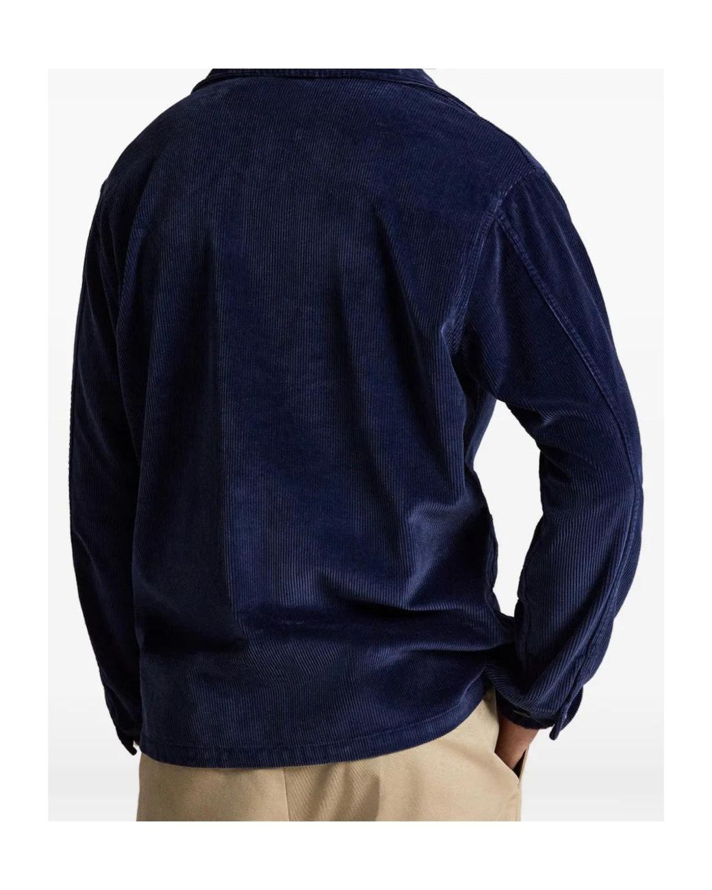 Polo Ralph Lauren Blue Long-Sleeved Shirt for men