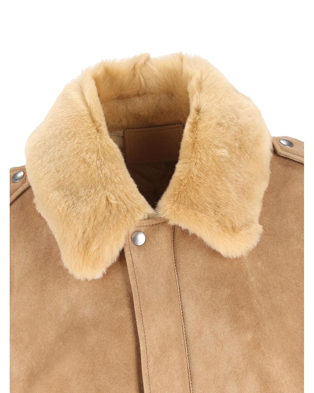 Prada Natural Logo Detailed Long-Sleeved Jacket