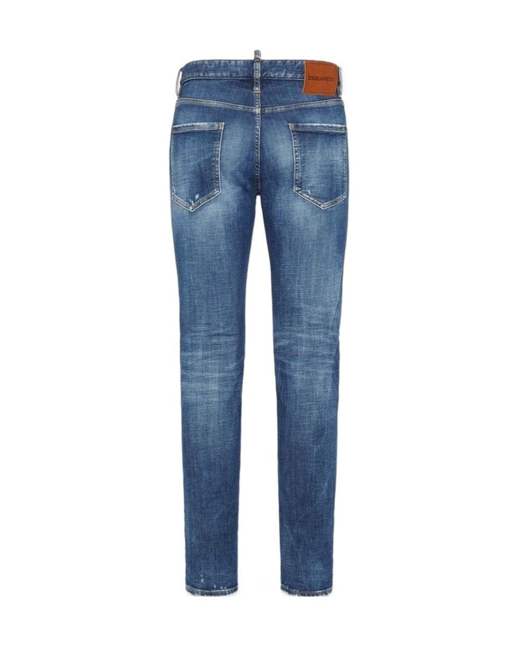 DSquared² Blue Belt Loop Jeans for men